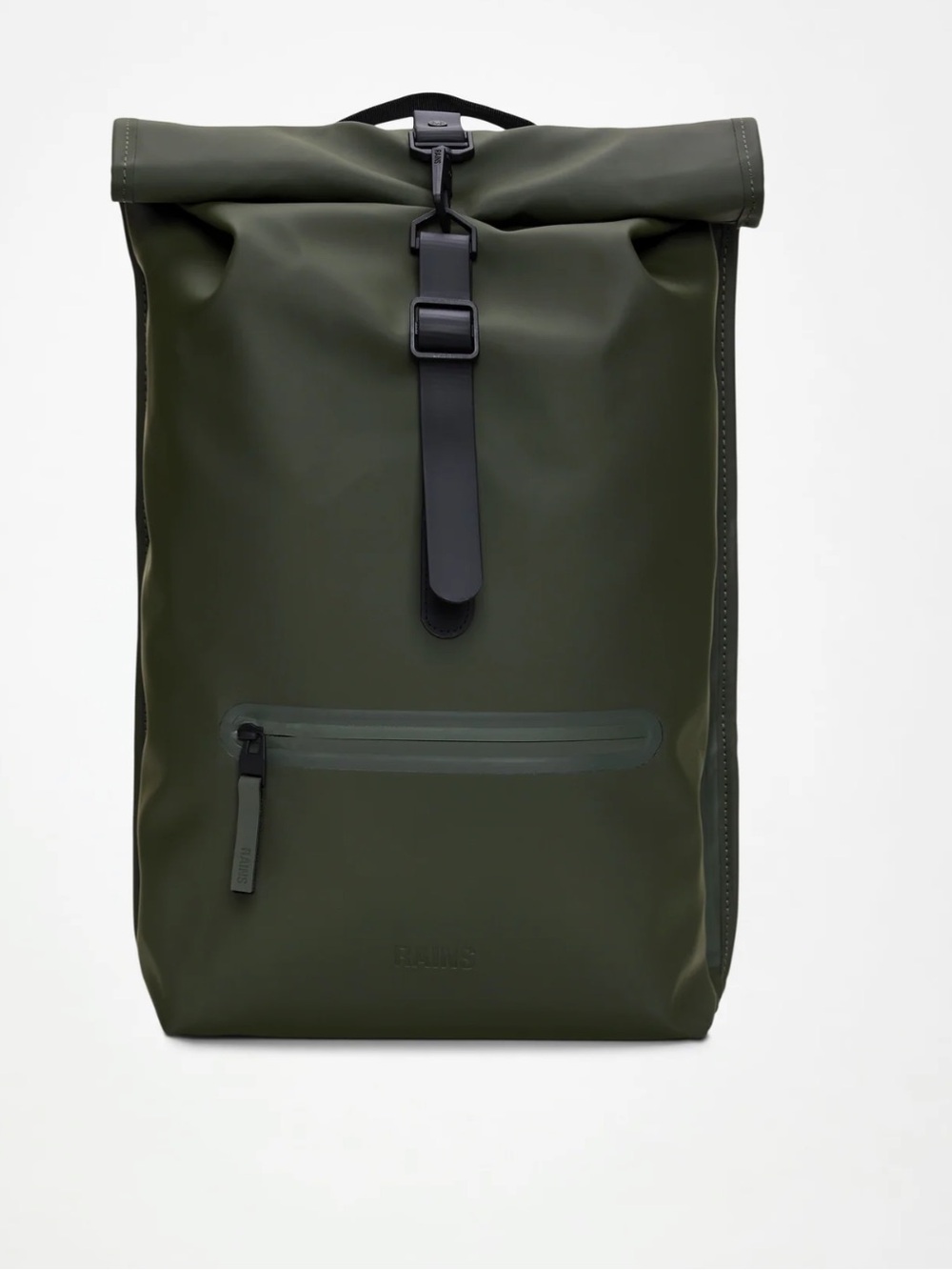 RAINS rolltop Rucksack green